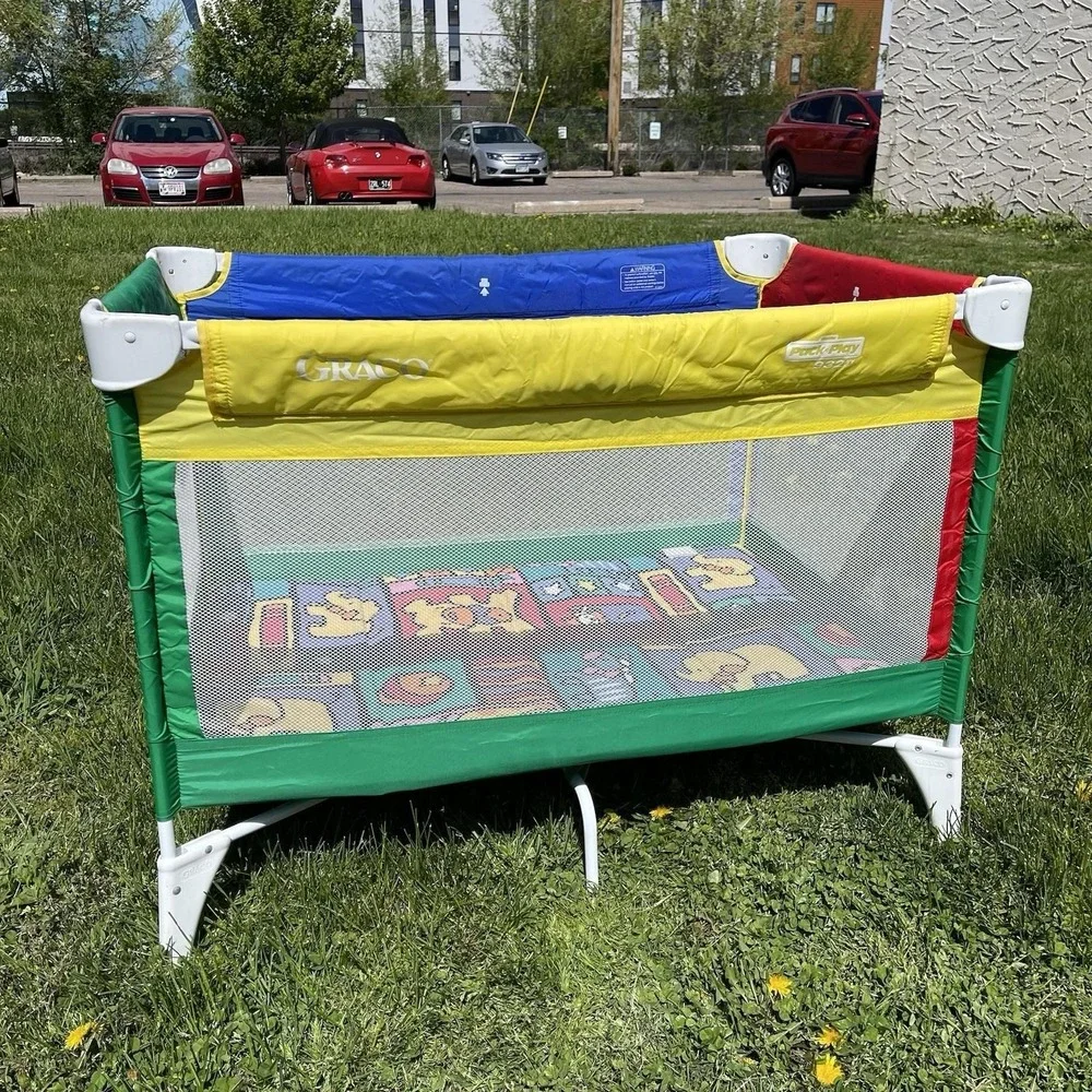 Vintage 1990s‎ Graco Pack N Play Sport Playpen Baby Toddler With Carrying Bag